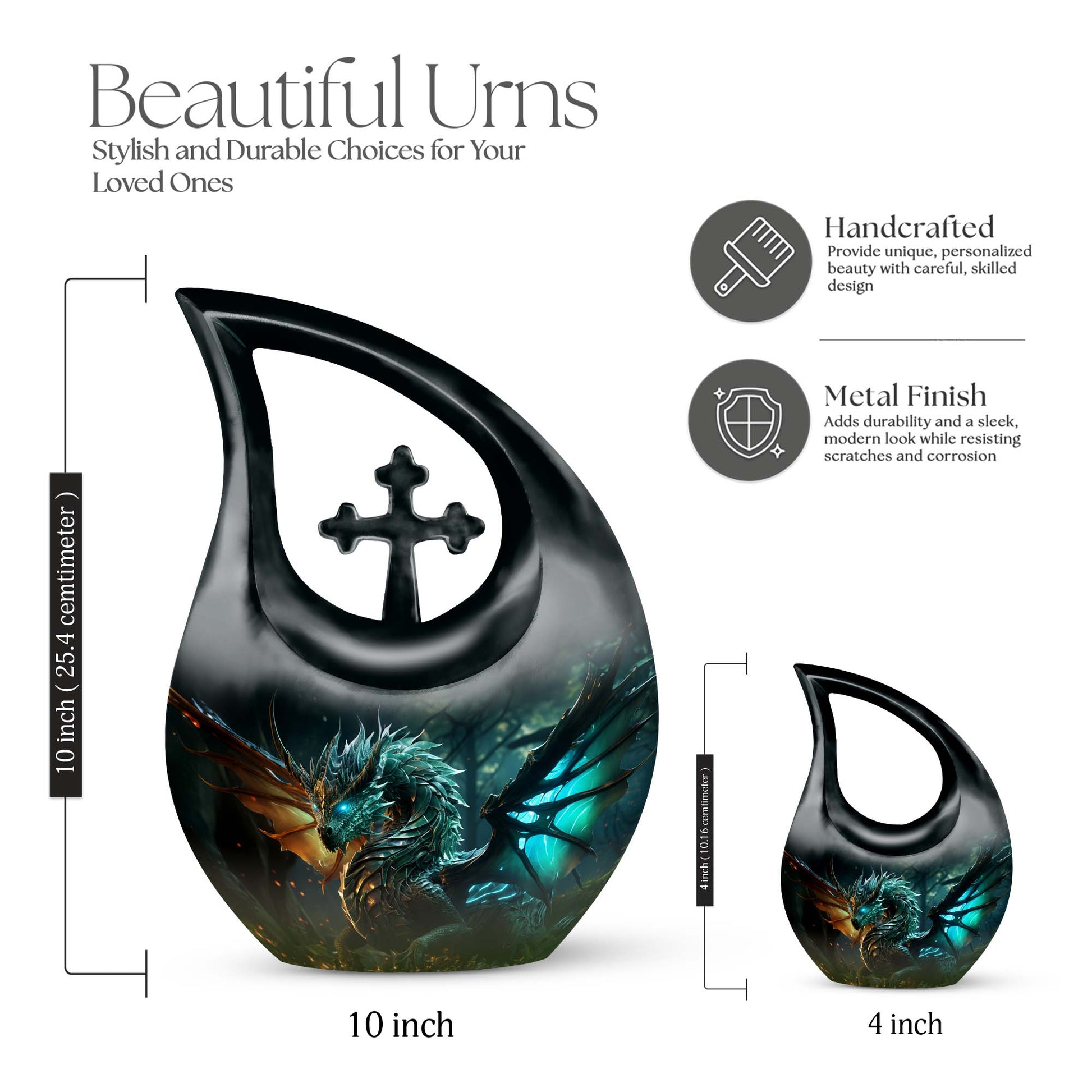 Dragon Urns For Ashes - Small Cremation Urns