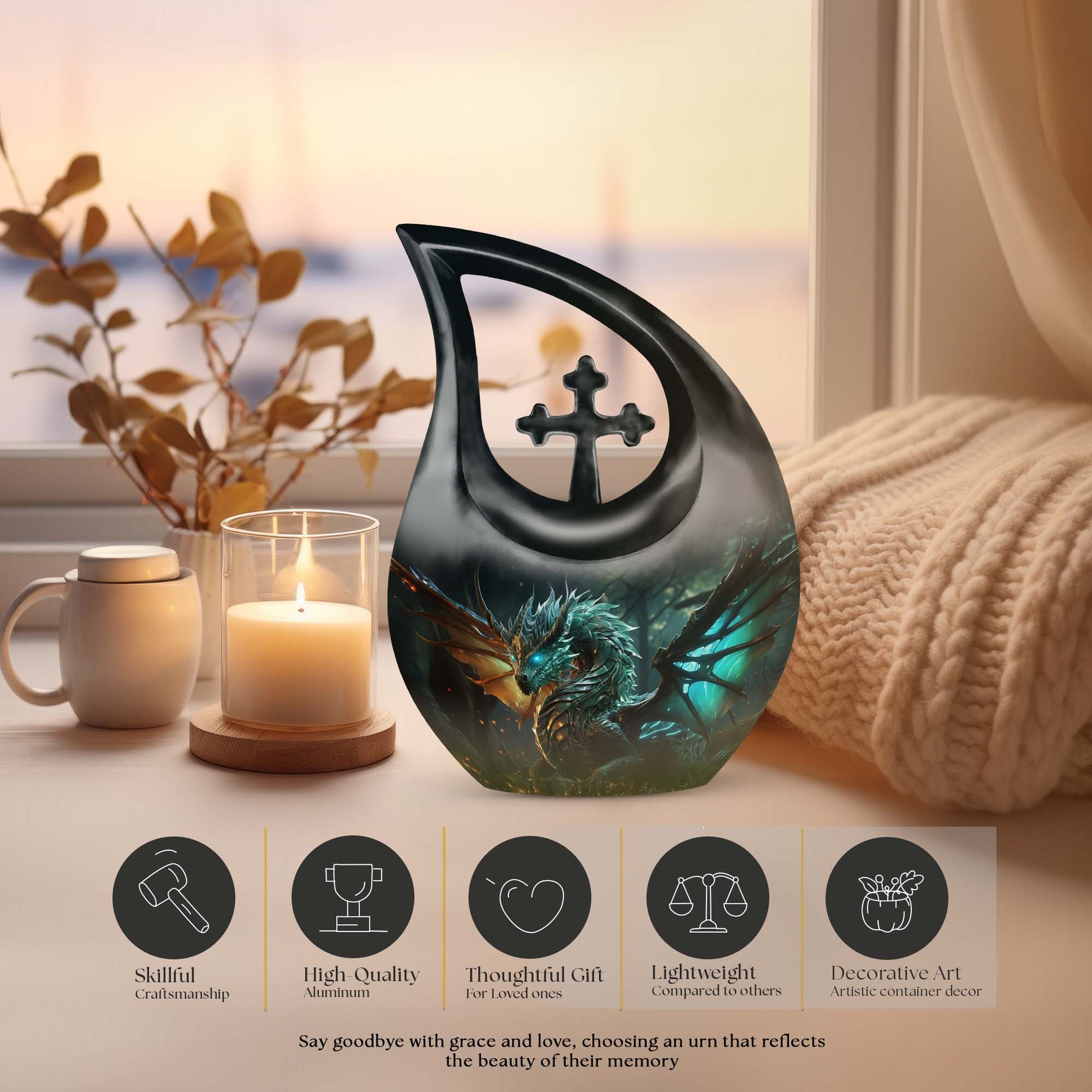 Dragon Urns For Ashes - Small Cremation Urns