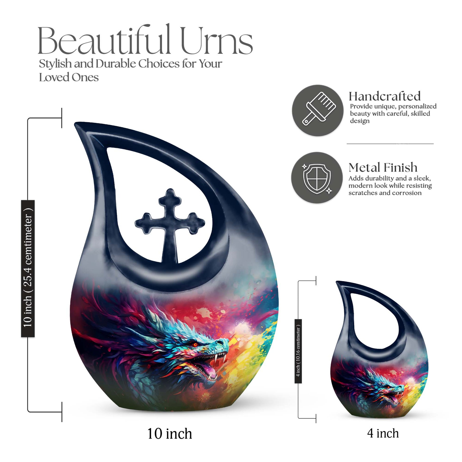 Dragon Urns For Ashes - Small Urn For Cremation Human Ashes