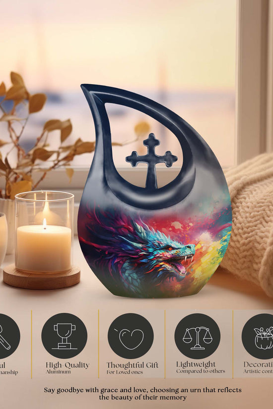 Dragon Urns For Ashes - Small Urn For Cremation Human Ashes