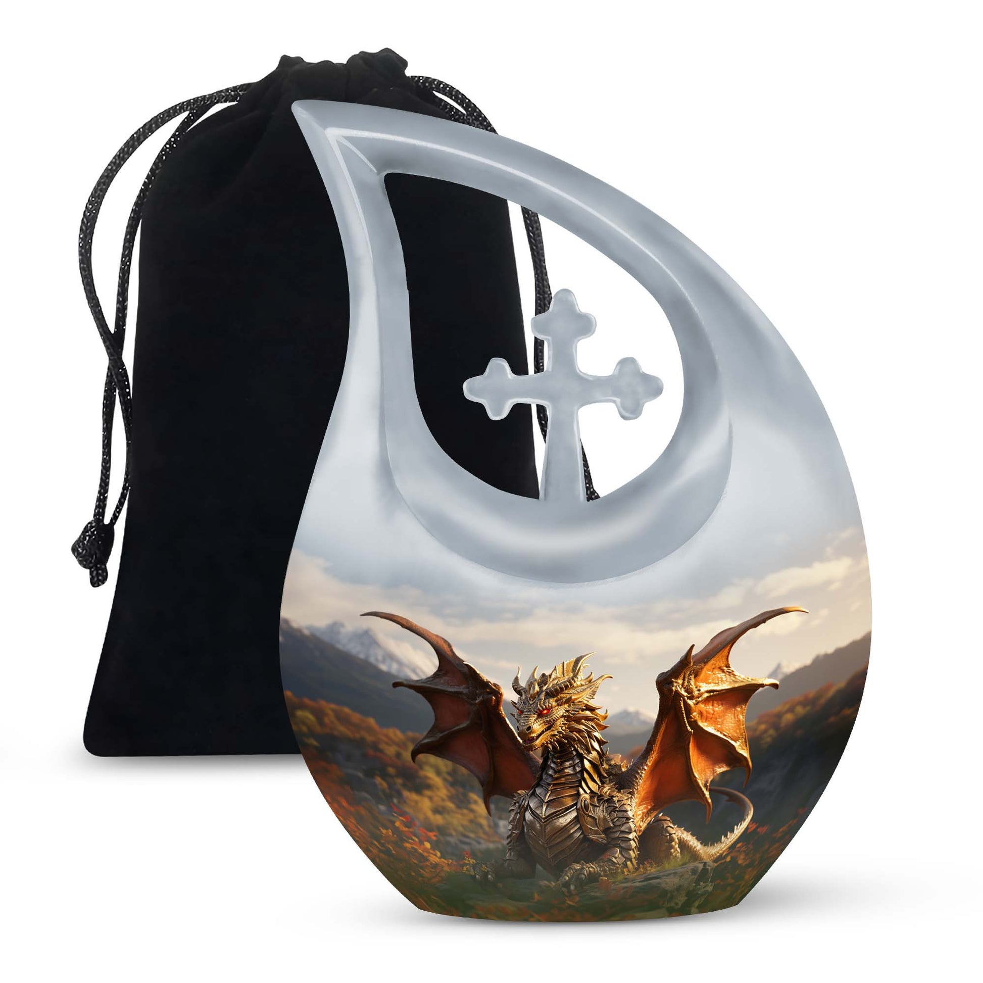 Dragon Heaven Memorial Urn For Adults - Elegant Cremation Urn For Adults