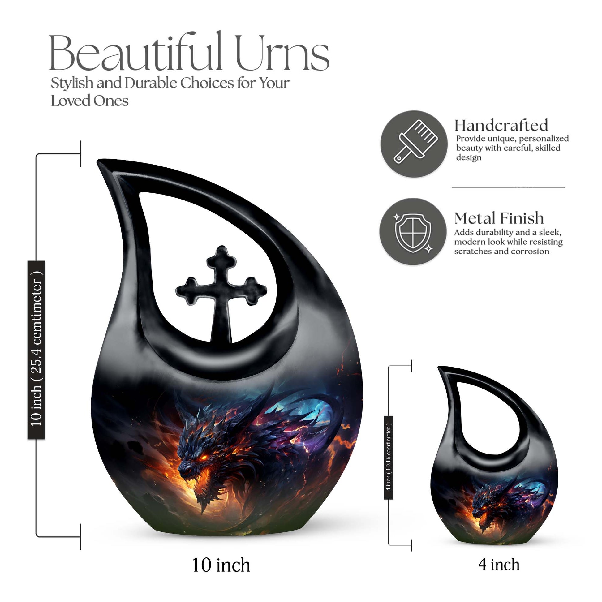 Dragon Urns For Ashes - Small Cremation Urns For Ashes
