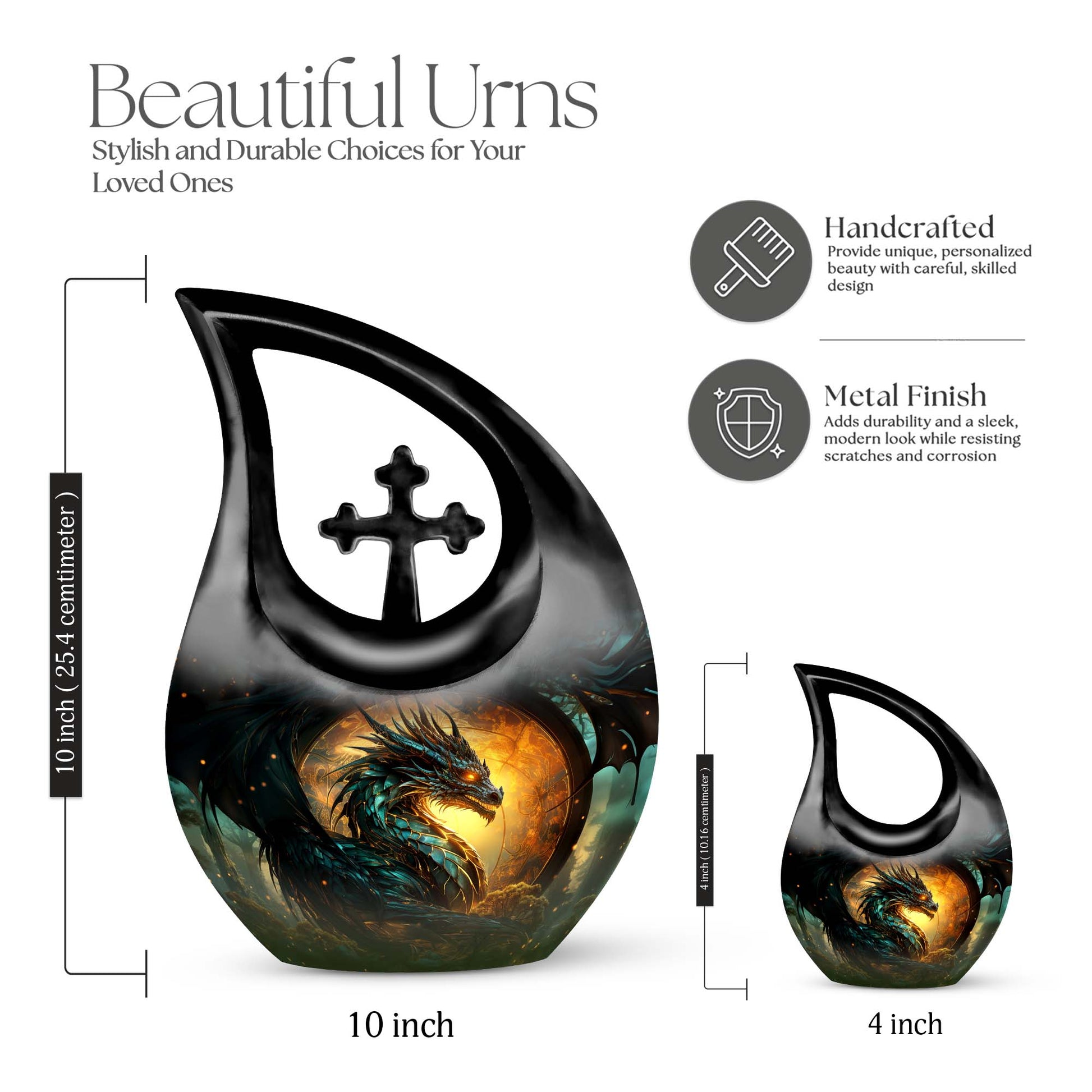 Dragon Urns For Ashes - Cremation Urn Small