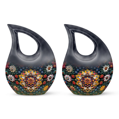 Geometric Pattern Urns For Ashes - Cremation Keepsakes Urns