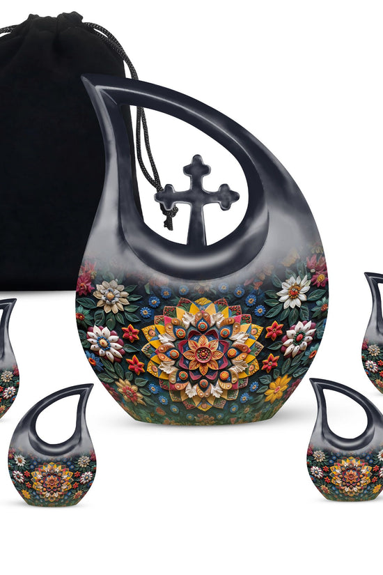 Geometric Pattern Urns For Ashes - Cremation Keepsakes Urns