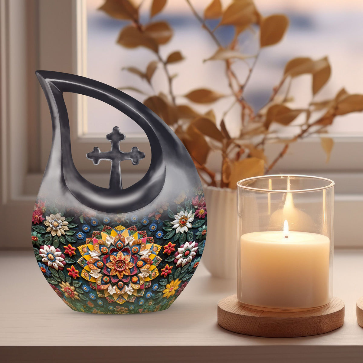 Geometric Pattern Urns For Ashes - Cremation Keepsakes Urns