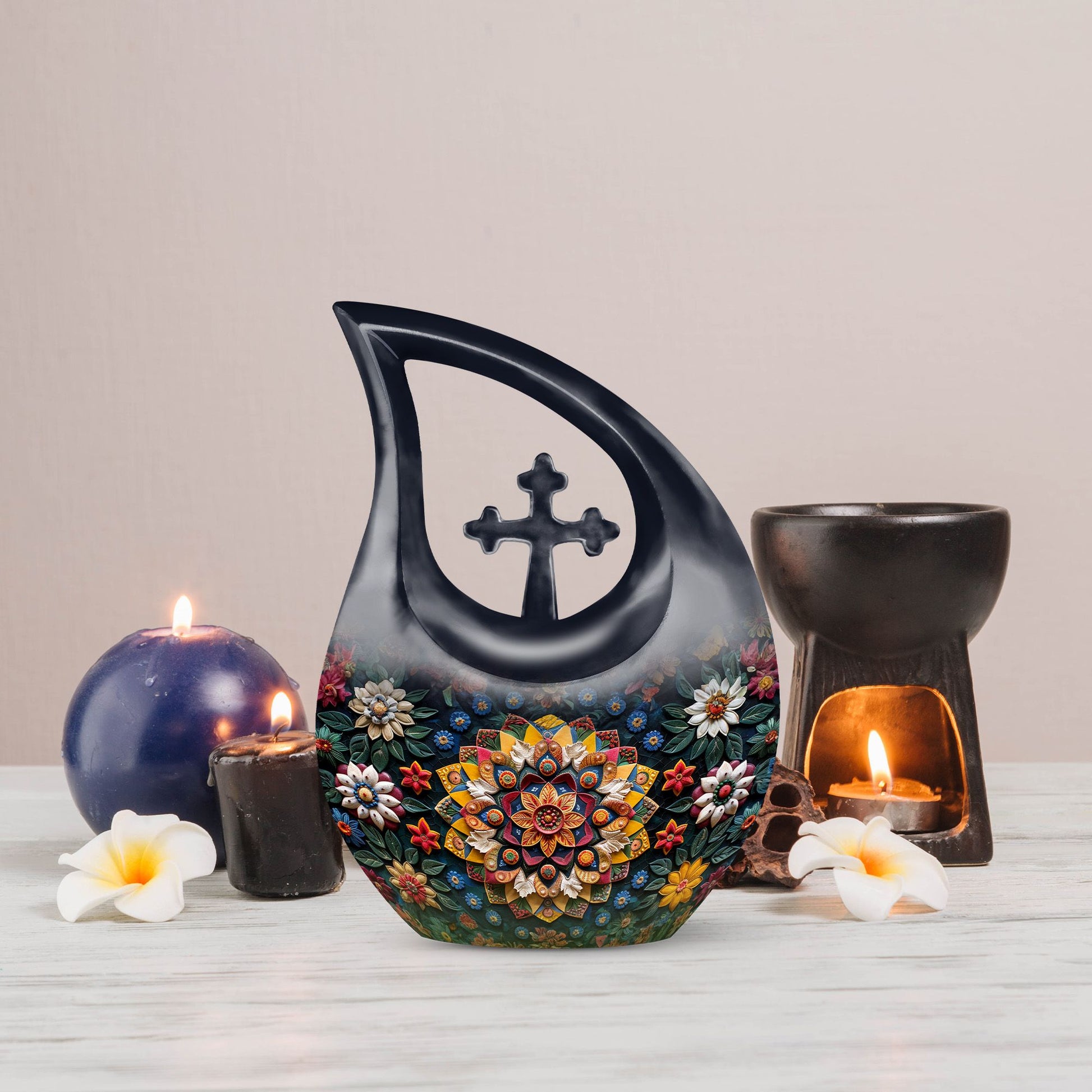 Geometric Pattern Urns For Ashes - Cremation Keepsakes Urns