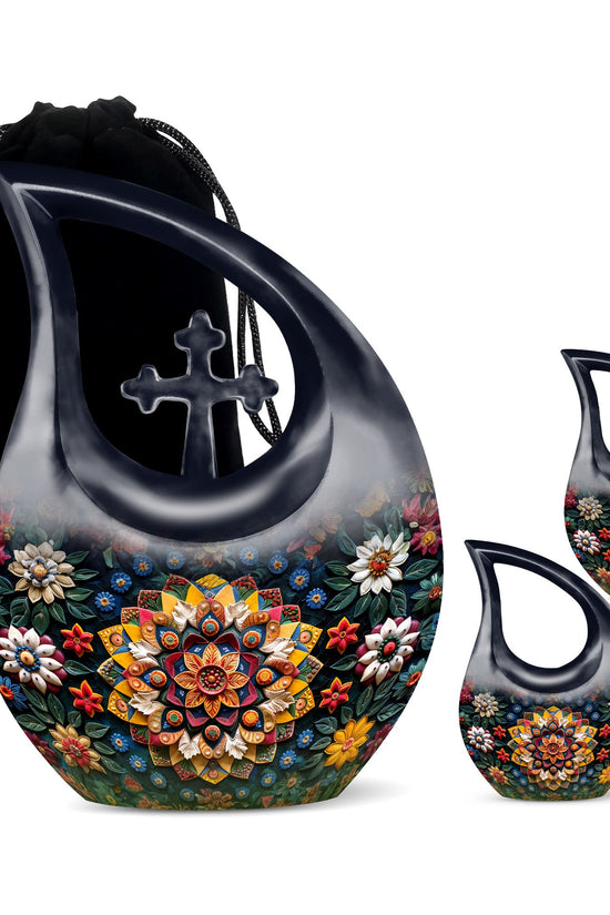 Geometric Pattern Urns For Ashes - Cremation Keepsakes Urns