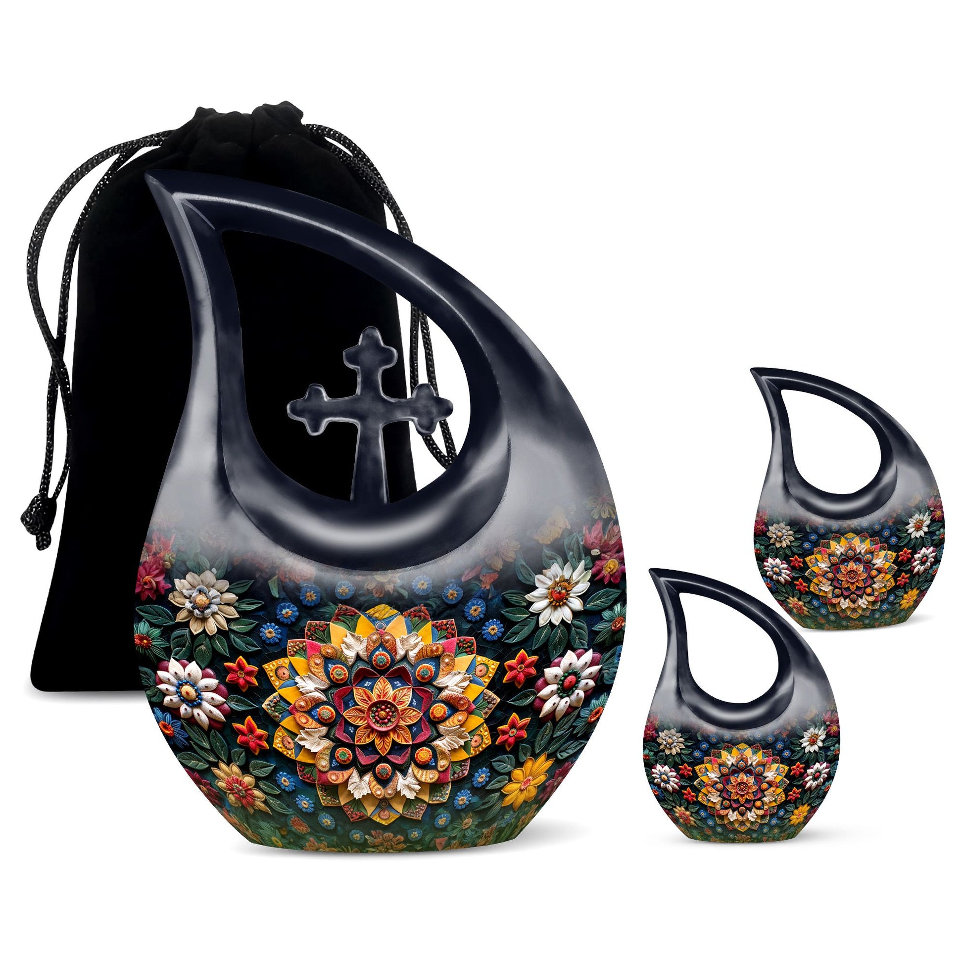 Geometric Pattern Urns For Ashes - Cremation Keepsakes Urns