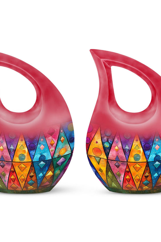 Geometric Pattern Urns For Ashes - Urns For Cremation Ashes