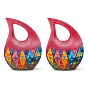 Geometric Pattern Urns For Ashes - Urns For Cremation Ashes