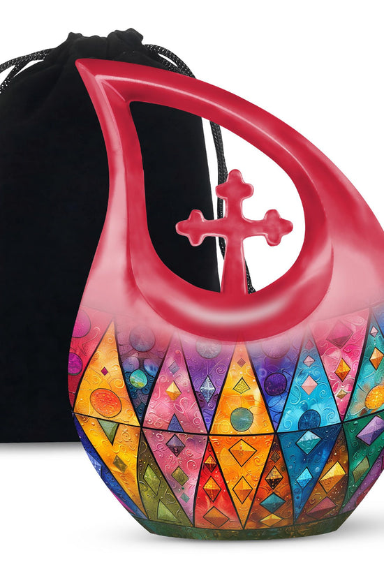 Geometric Pattern Urns For Ashes - Urns For Cremation Ashes