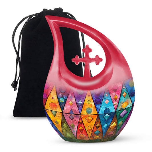 Geometric Pattern Urns For Ashes - Urns For Cremation Ashes