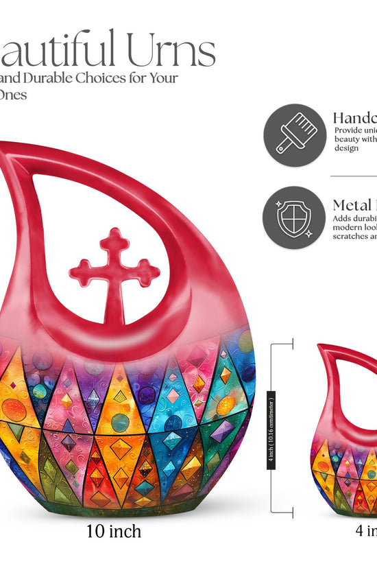 Geometric Pattern Urns For Ashes - Urns For Cremation Ashes