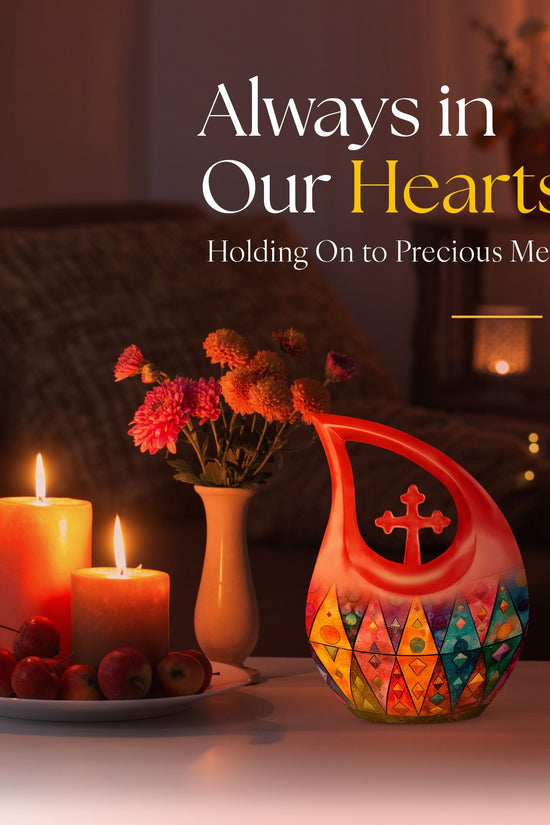 Geometric Pattern Urns For Ashes - Urns For Cremation Ashes