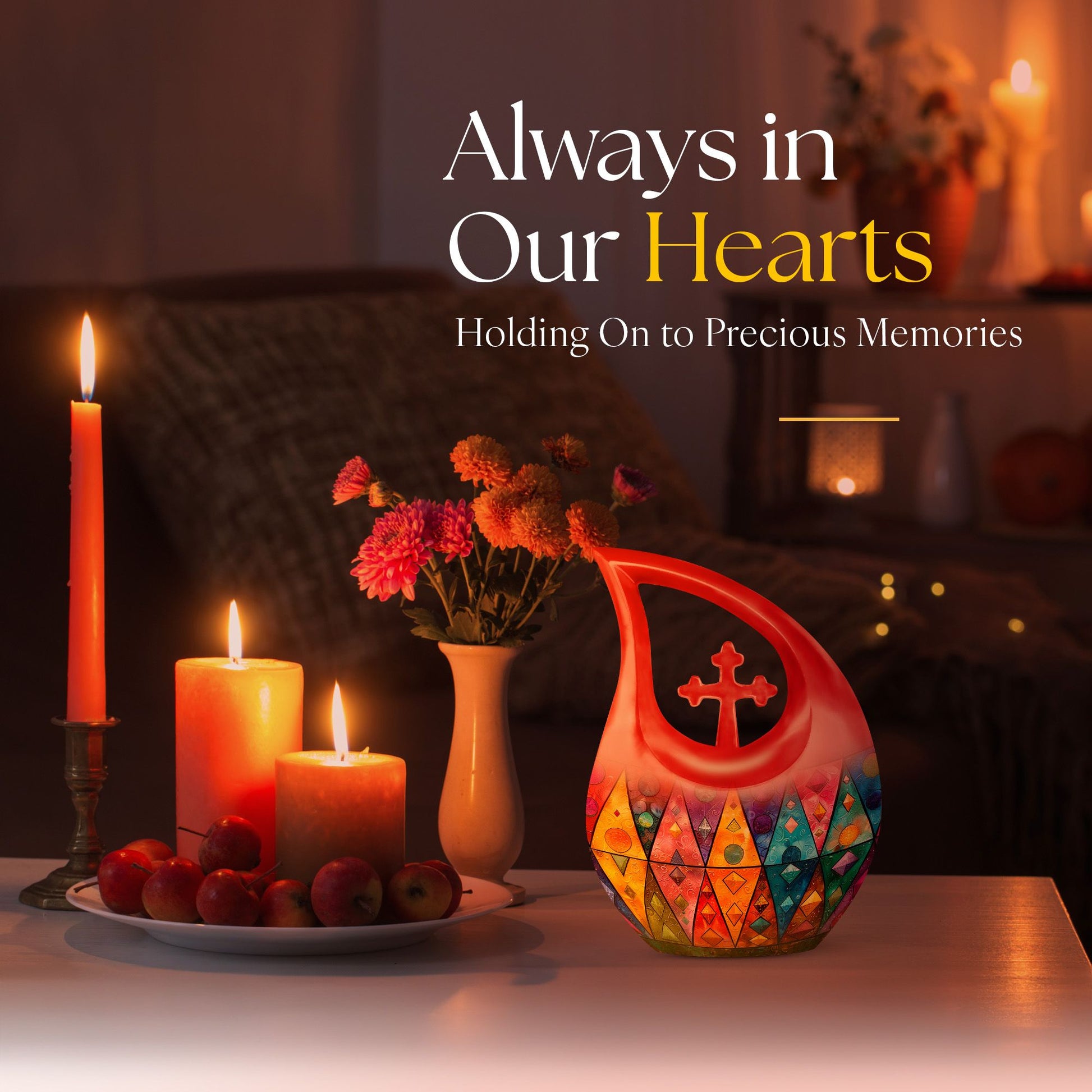 Geometric Pattern Urns For Ashes - Urns For Cremation Ashes
