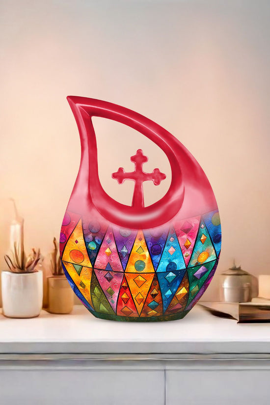 Geometric Pattern Urns For Ashes - Urns For Cremation Ashes