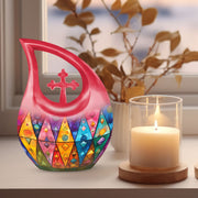 Geometric Pattern Urns For Ashes - Urns For Cremation Ashes