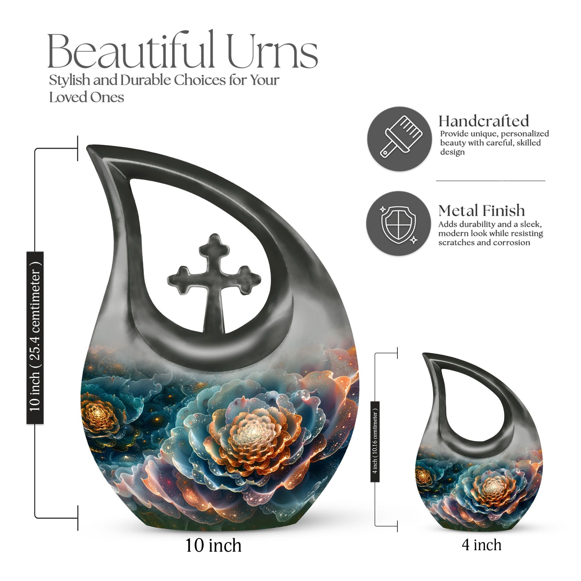 Flower Urns For Ashes - Cremation Urn For Adults