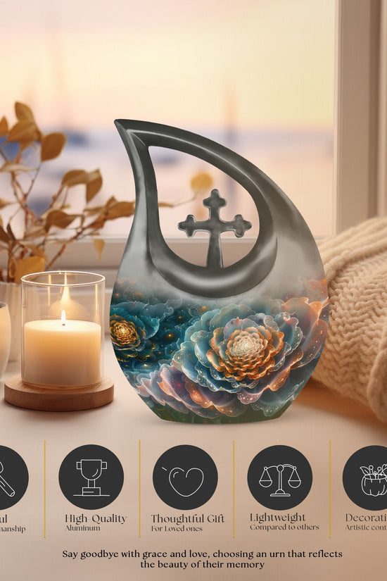 Flower Urns For Ashes - Cremation Urn For Adults