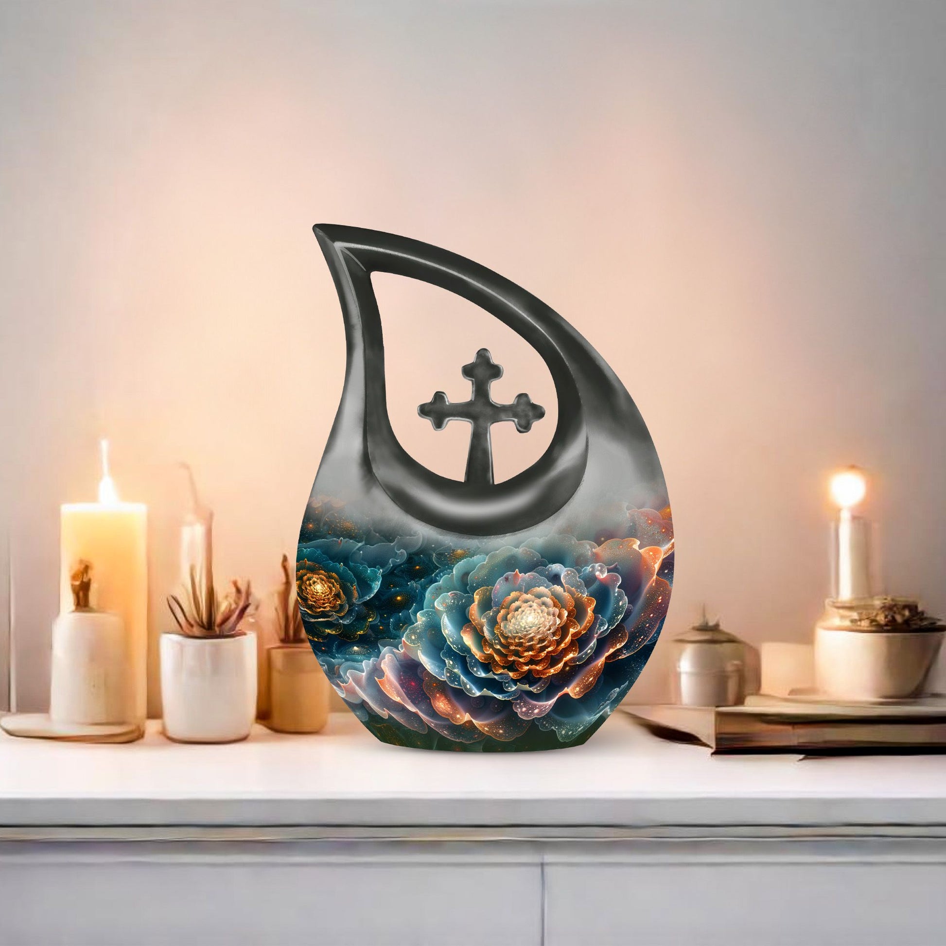 Flower Urns For Ashes - Cremation Urn For Adults