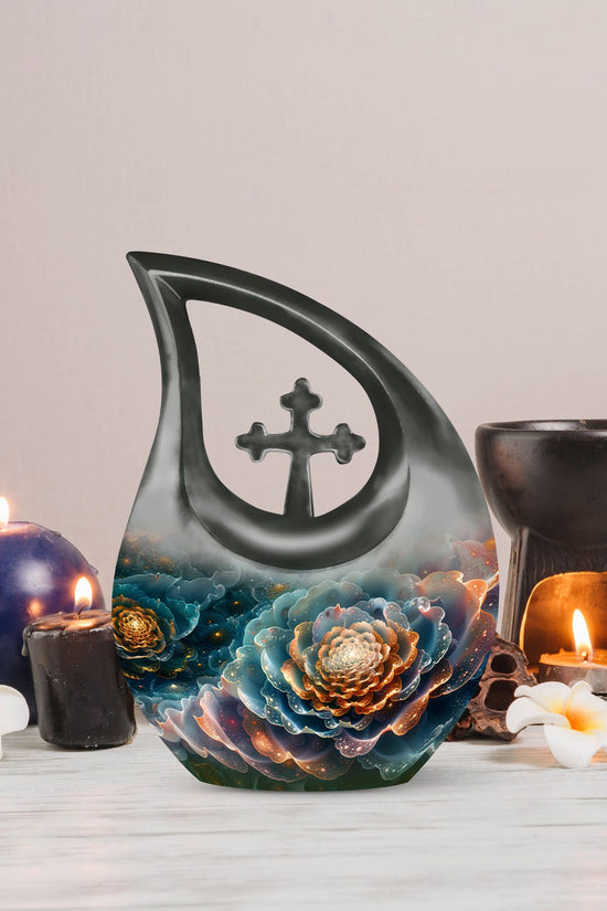 Flower Urns For Ashes - Cremation Urn For Adults