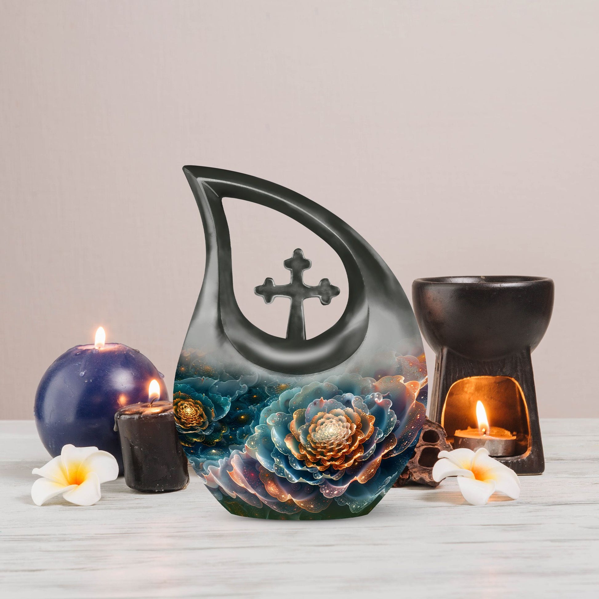 Flower Urns For Ashes - Cremation Urn For Adults