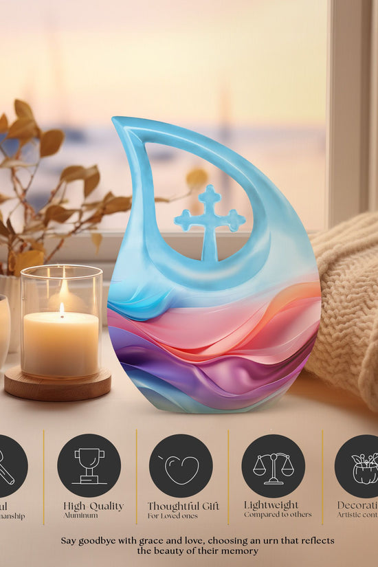 Waves Urns For Ashes - Small Urns For Cremation Ashes