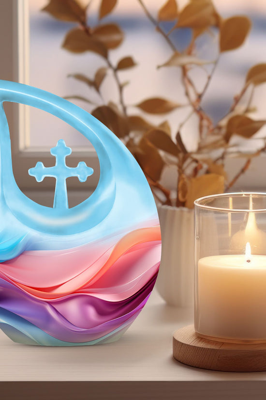 Waves Urns For Ashes - Small Urns For Cremation Ashes