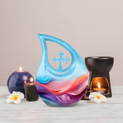 Waves Urns For Ashes - Small Urns For Cremation Ashes