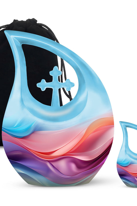 Waves Urns For Ashes - Small Urns For Cremation Ashes