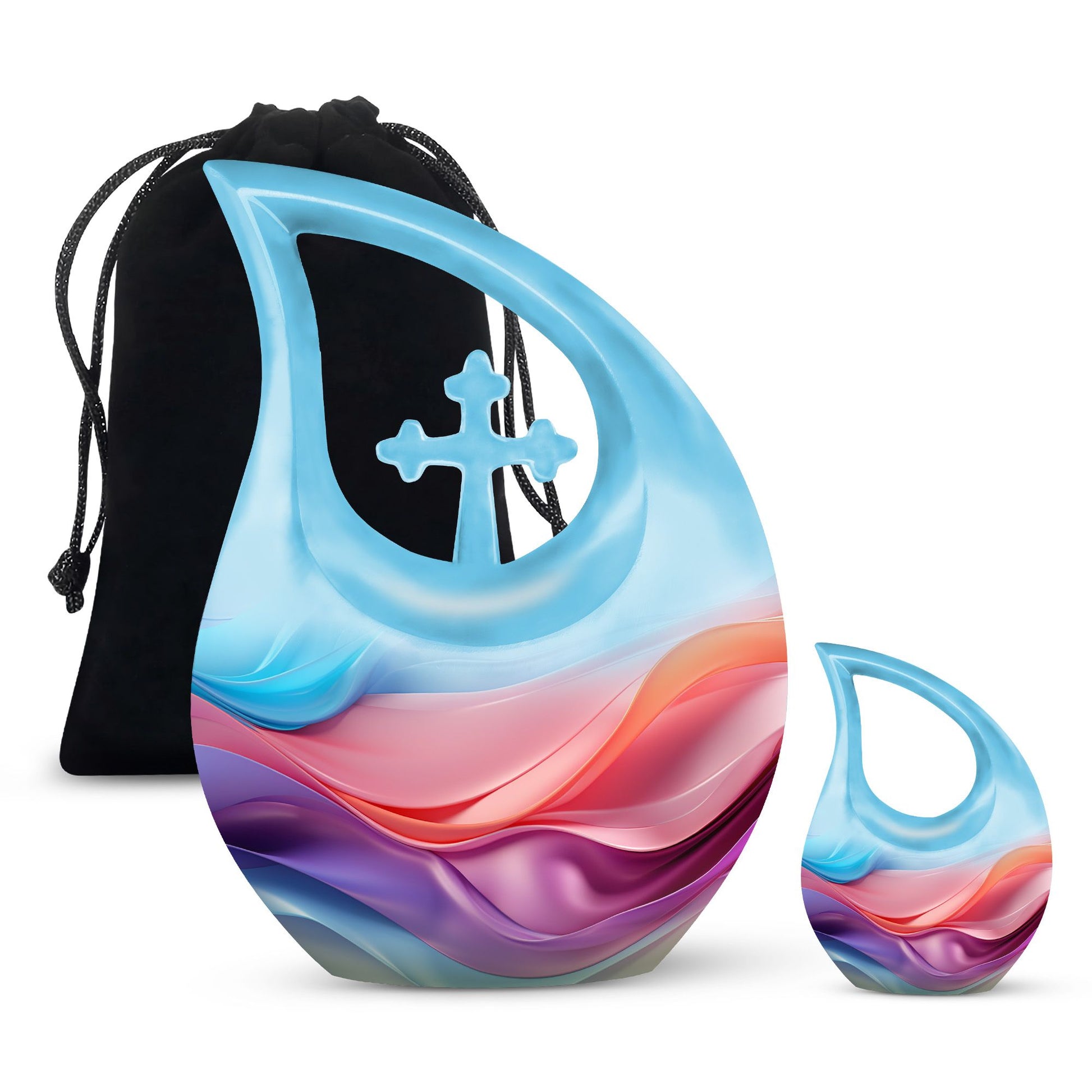 Waves Urns For Ashes - Small Urns For Cremation Ashes