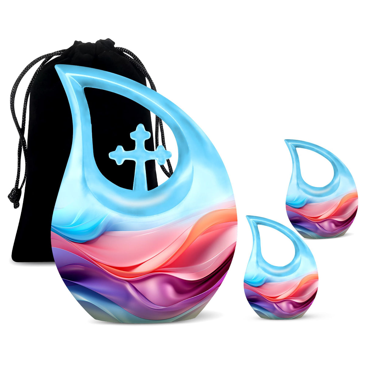 Waves Urns For Ashes - Small Urns For Cremation Ashes