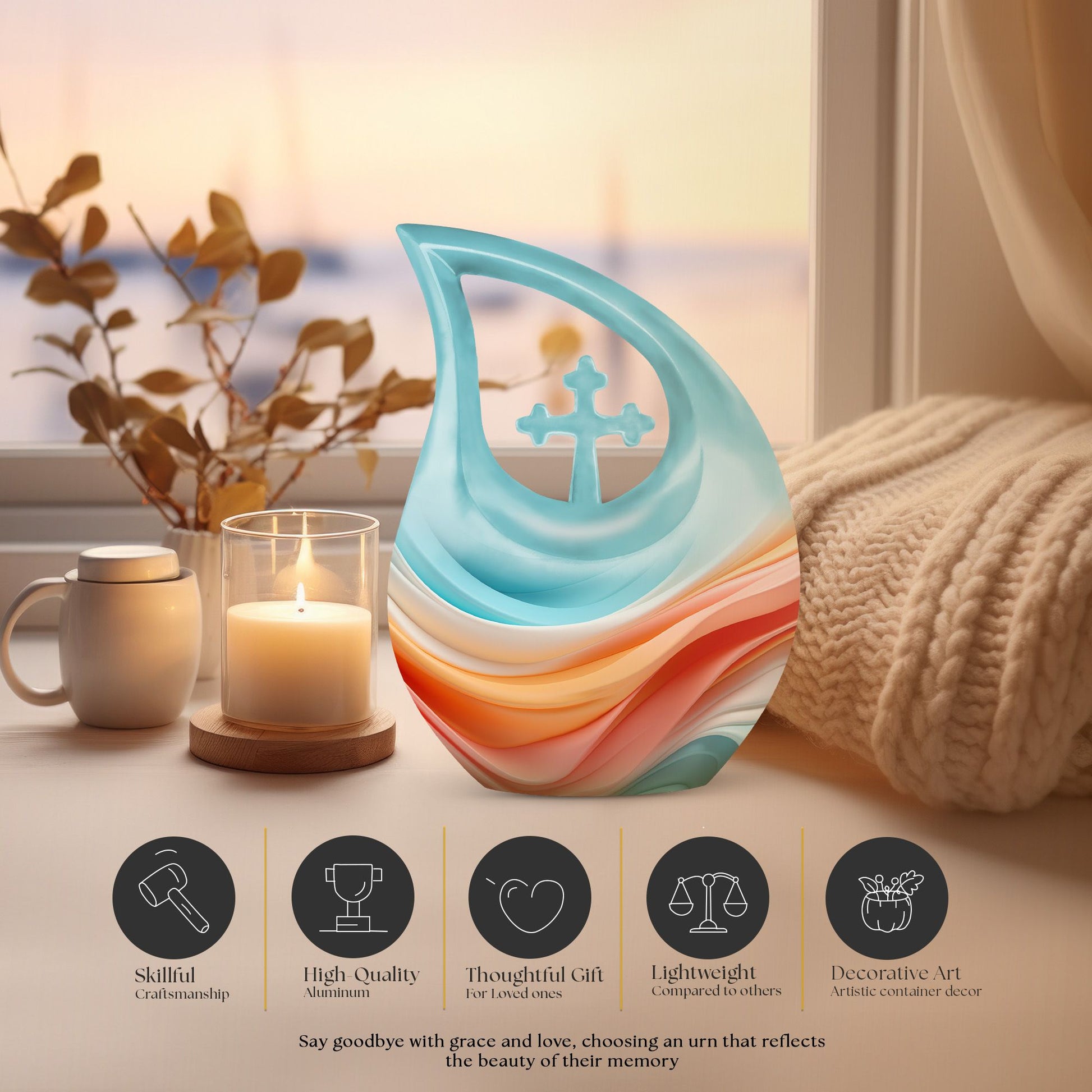 Waves Urns For Ashes - Cremation Urn Mom