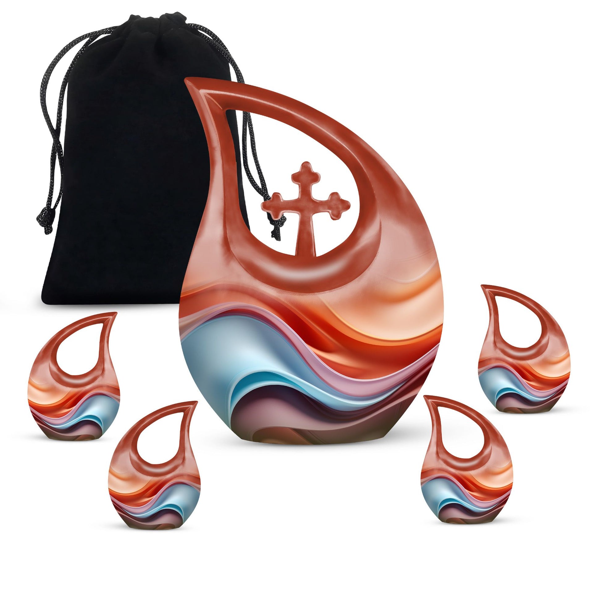 Waves Urns For Ashes - Mini Cremation Urns