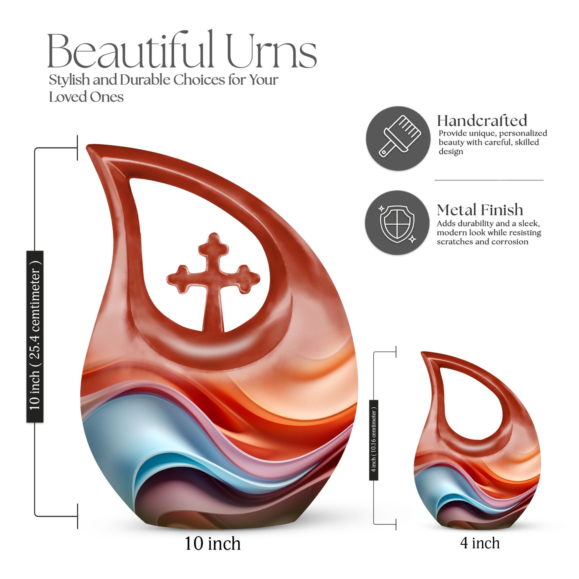 Waves Urns For Ashes - Mini Cremation Urns