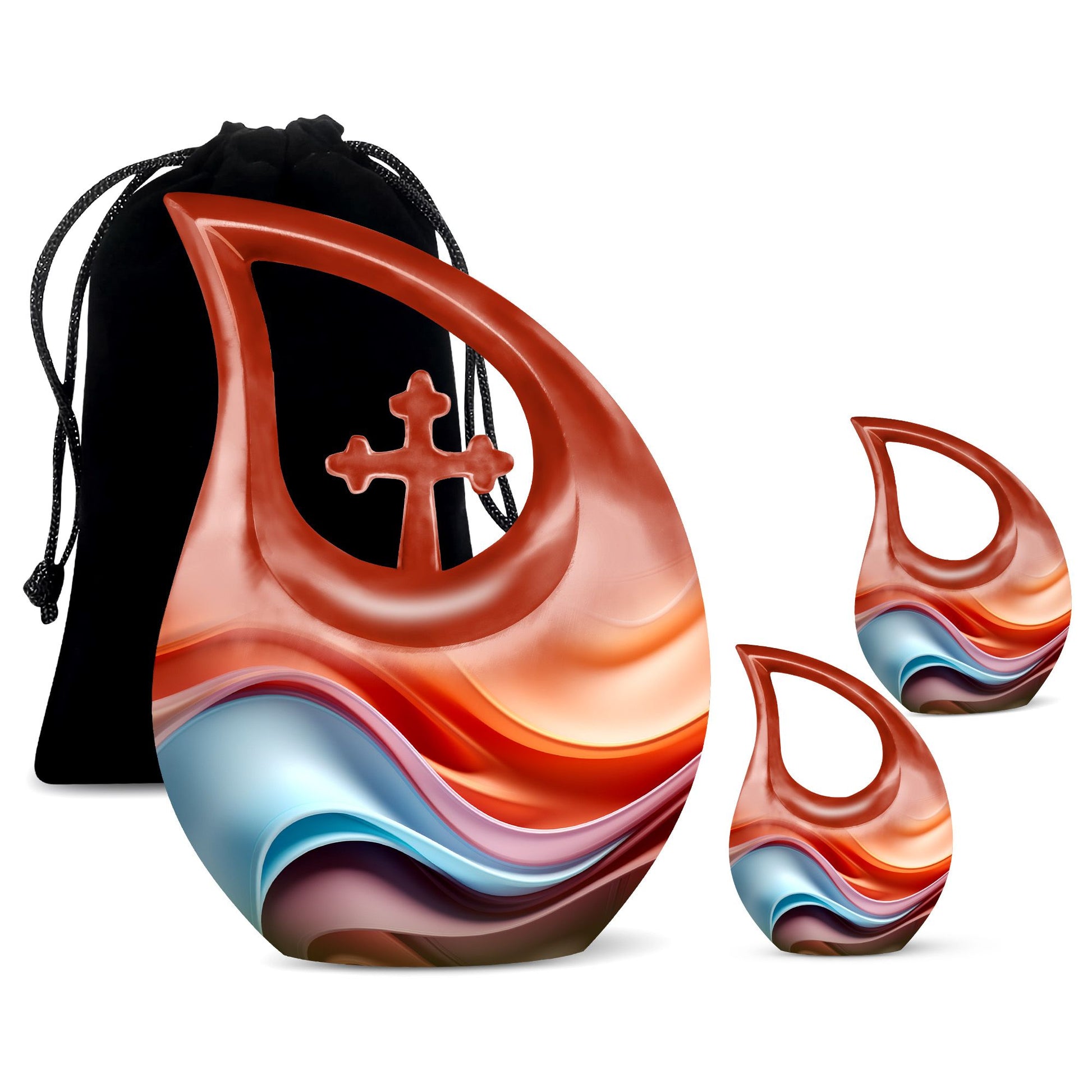 Waves Urns For Ashes - Mini Cremation Urns