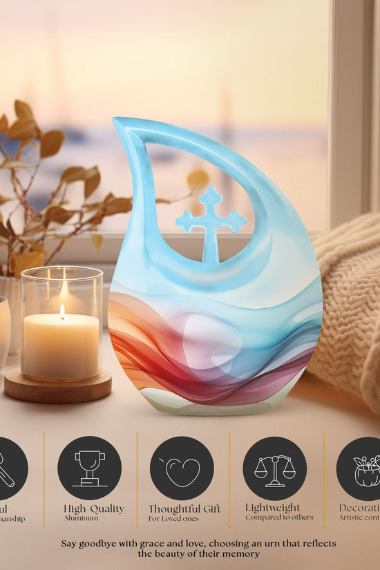 Waves Urns For Ashes - Adult Size Cremation Urns