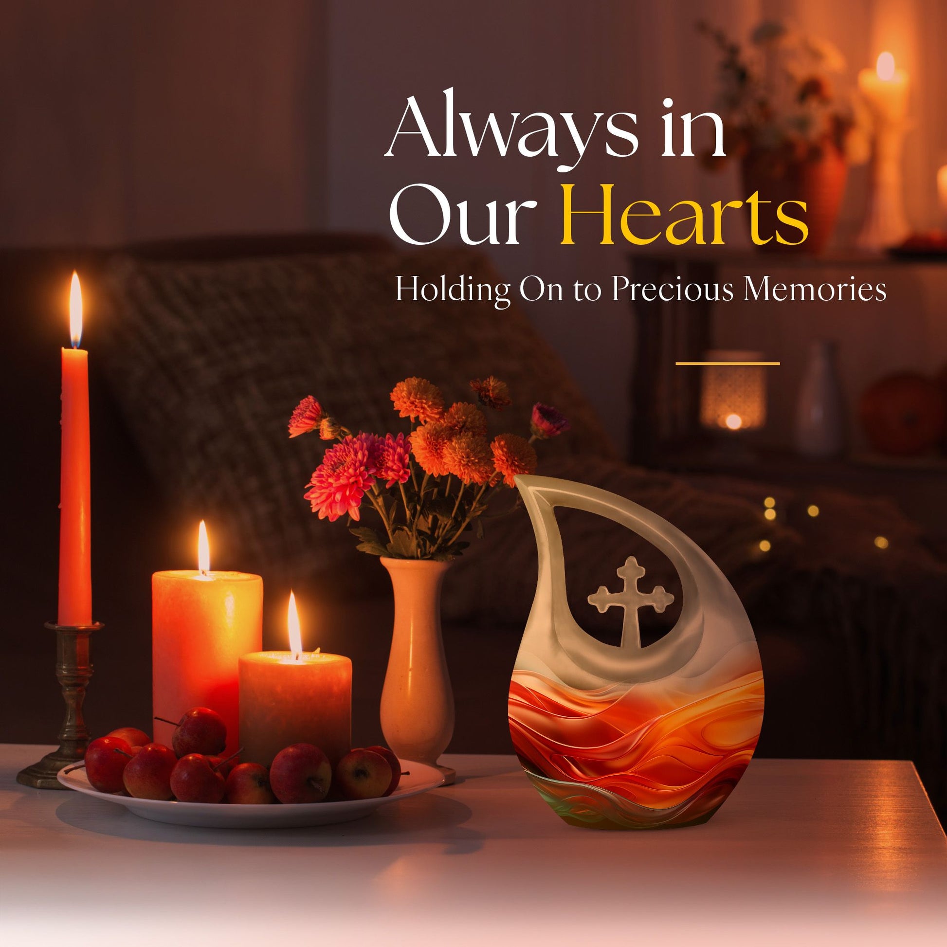 Flowers Urns For Ashes - Cremation Urn For Ashes