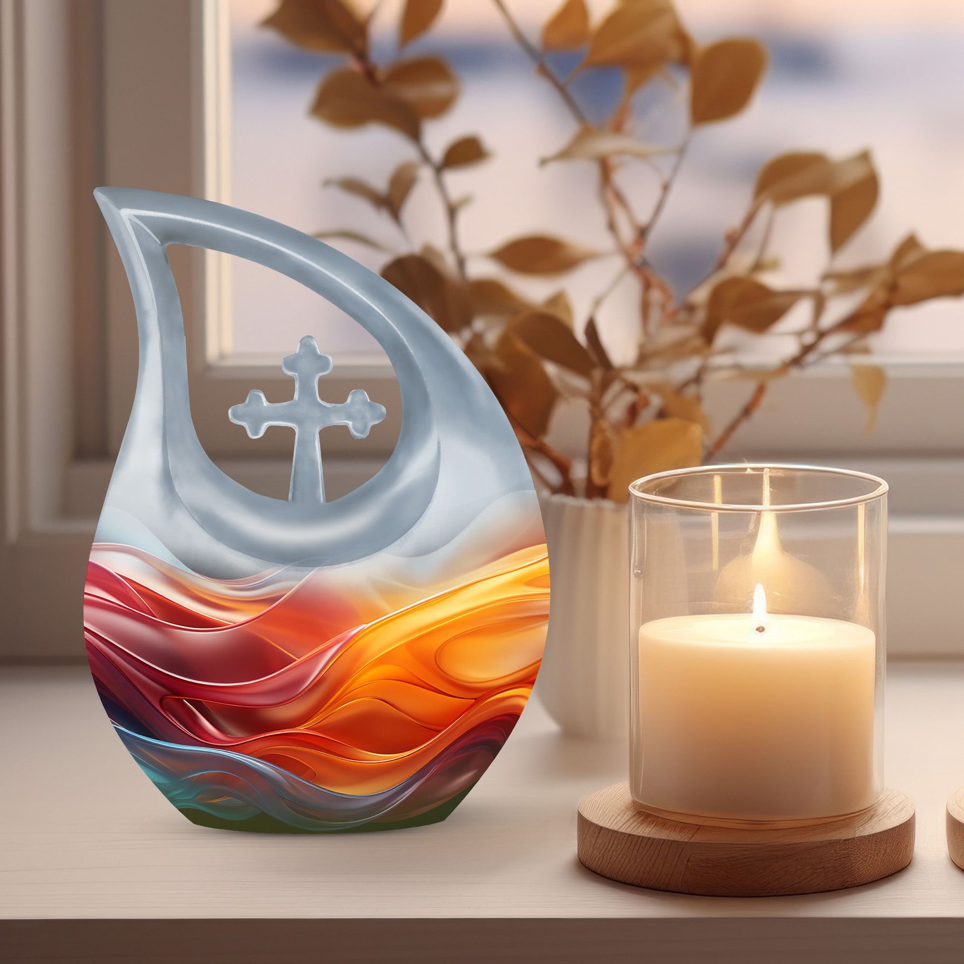Flowers Urns For Ashes - Cremation Urn For Ashes