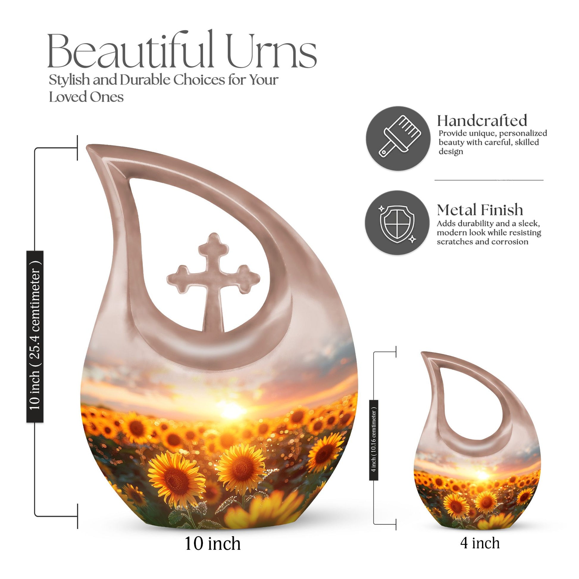 Flowers Urns For Ashes - Small Cremation Urns For Human Ashes Adult