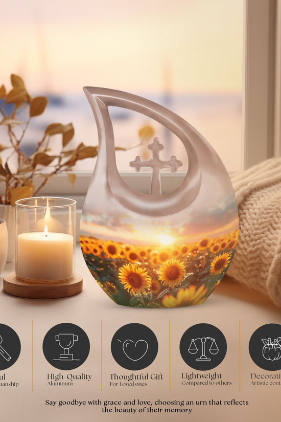 Flowers Urns For Ashes - Small Cremation Urns For Human Ashes Adult