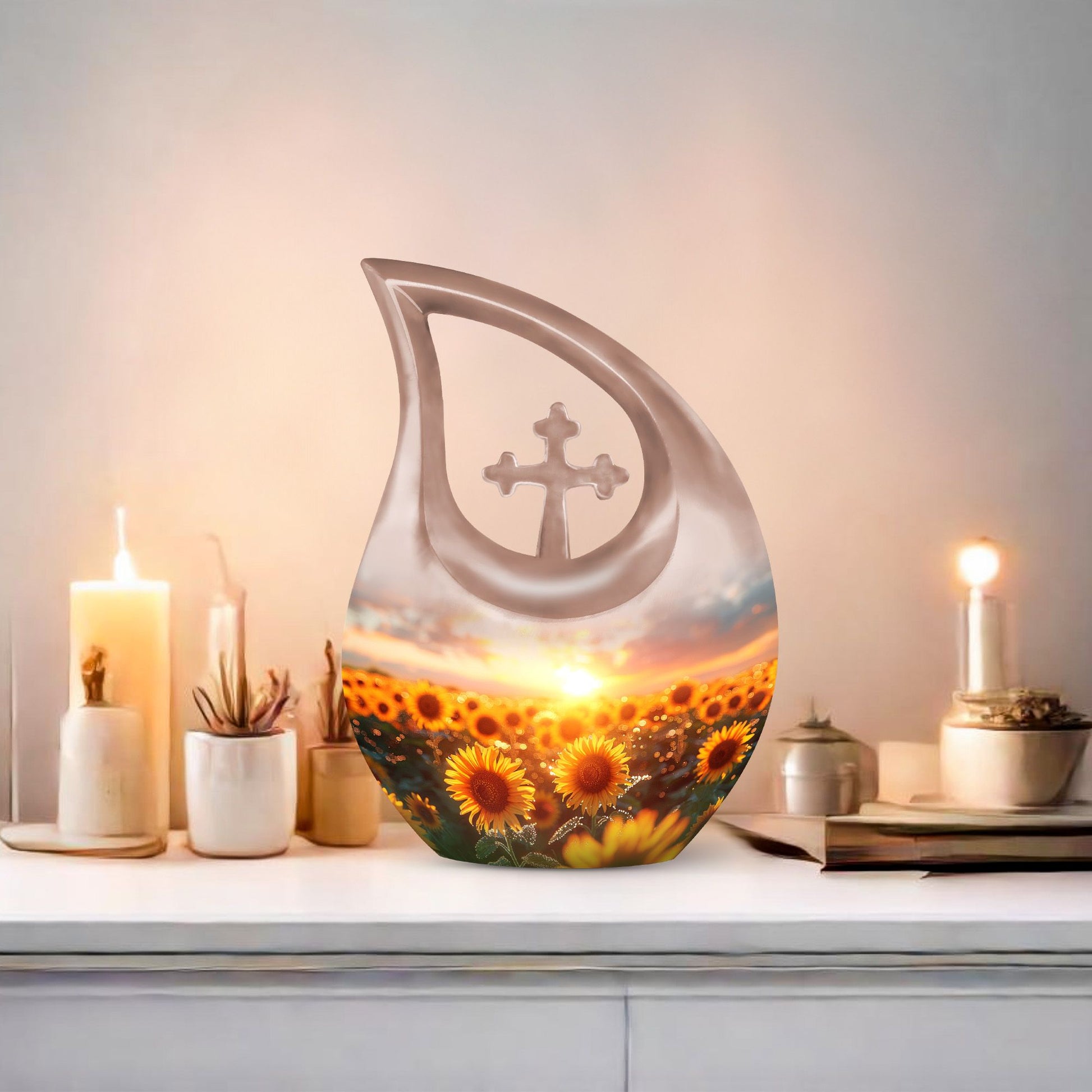 Flowers Urns For Ashes - Small Cremation Urns For Human Ashes Adult