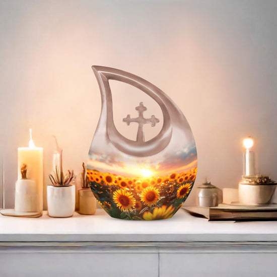 Flowers Urns For Ashes - Small Cremation Urns For Human Ashes Adult