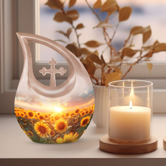 Flowers Urns For Ashes - Small Cremation Urns For Human Ashes Adult