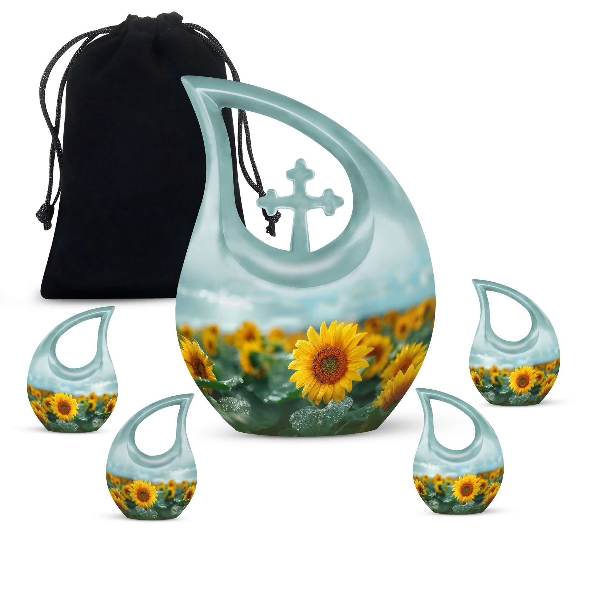 Flowers Urns For Ashes - Keepsake Cremation Urns For Human Ashes