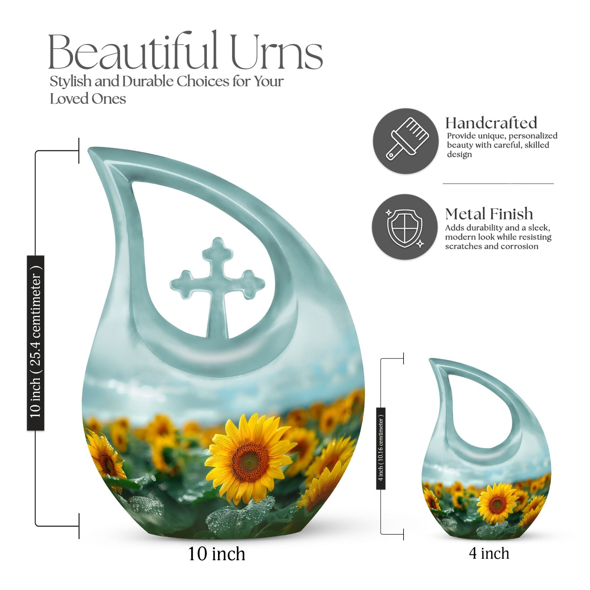 Flowers Urns For Ashes - Keepsake Cremation Urns For Human Ashes