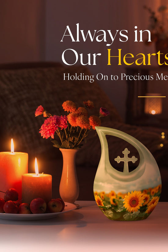 Flowers Urns For Ashes - Keepsake Cremation Urns For Human Ashes
