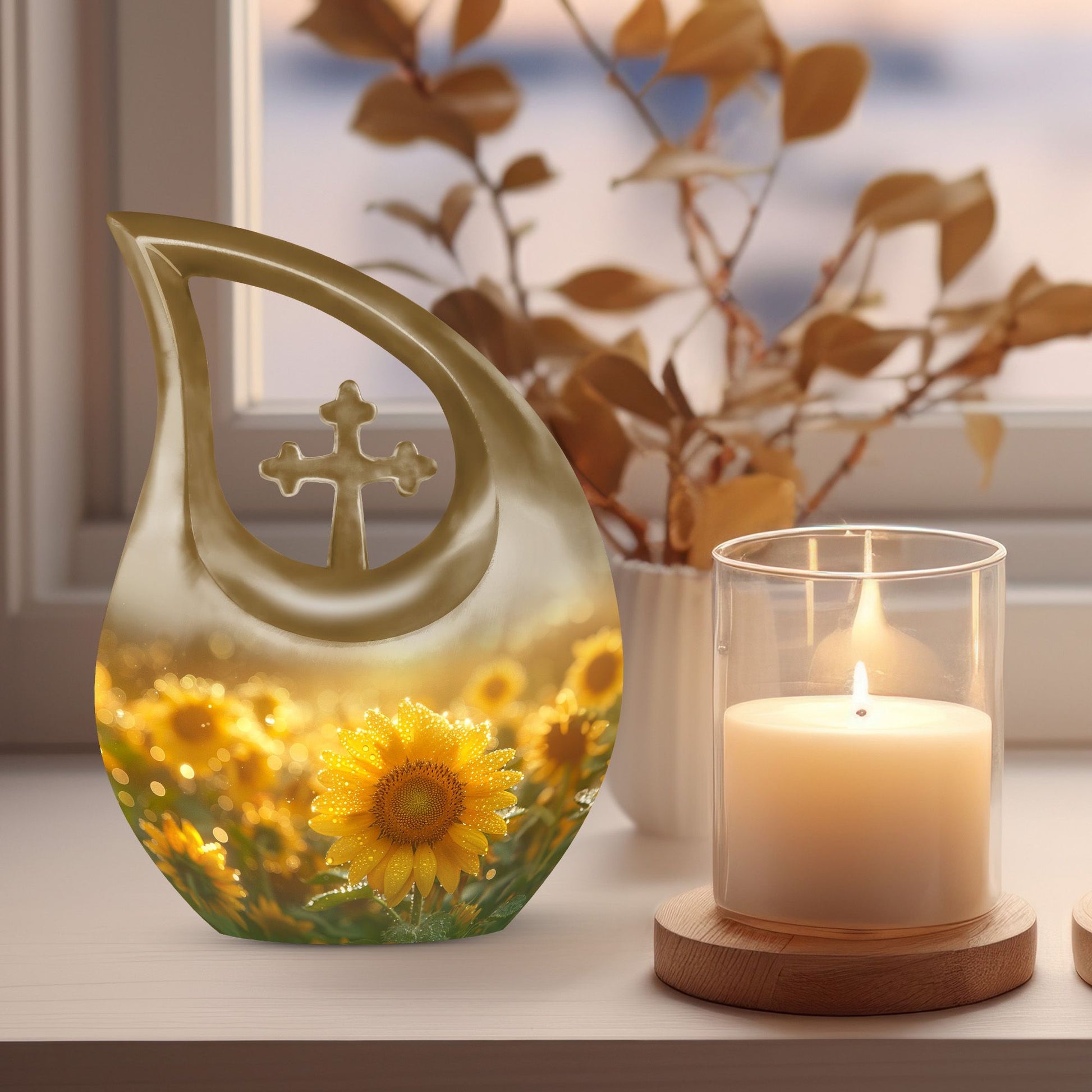 Flowers Urns For Ashes - Cremation Urns Adult