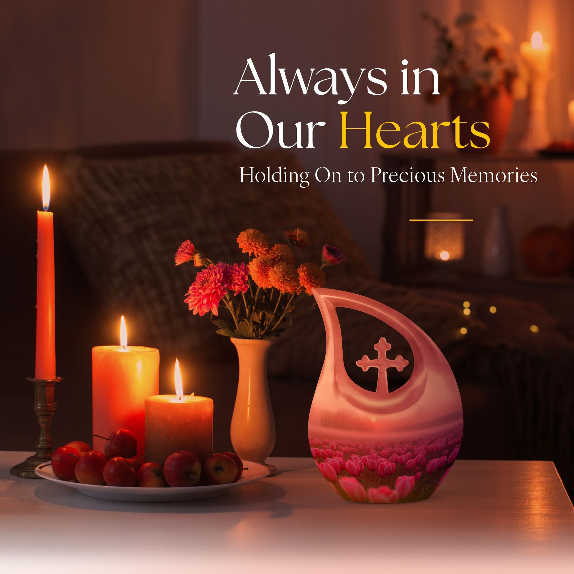Flowers Urns For Ashes - Urn For Cremation